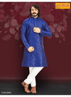 Blue Outluk Vol 6 Exclusive Traditional Wear Art Silk Regal Style Long Kurta Pajama Collection 6004